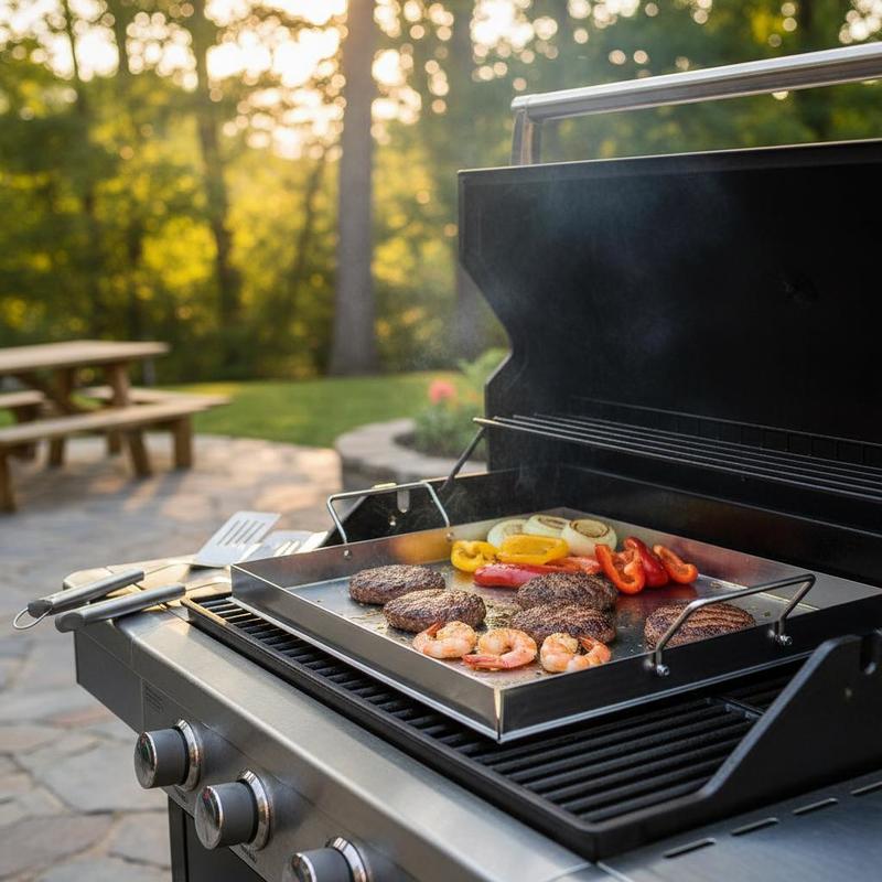 Camping Cooking Range - Universal Flat Top Griddle 18x16 Inch