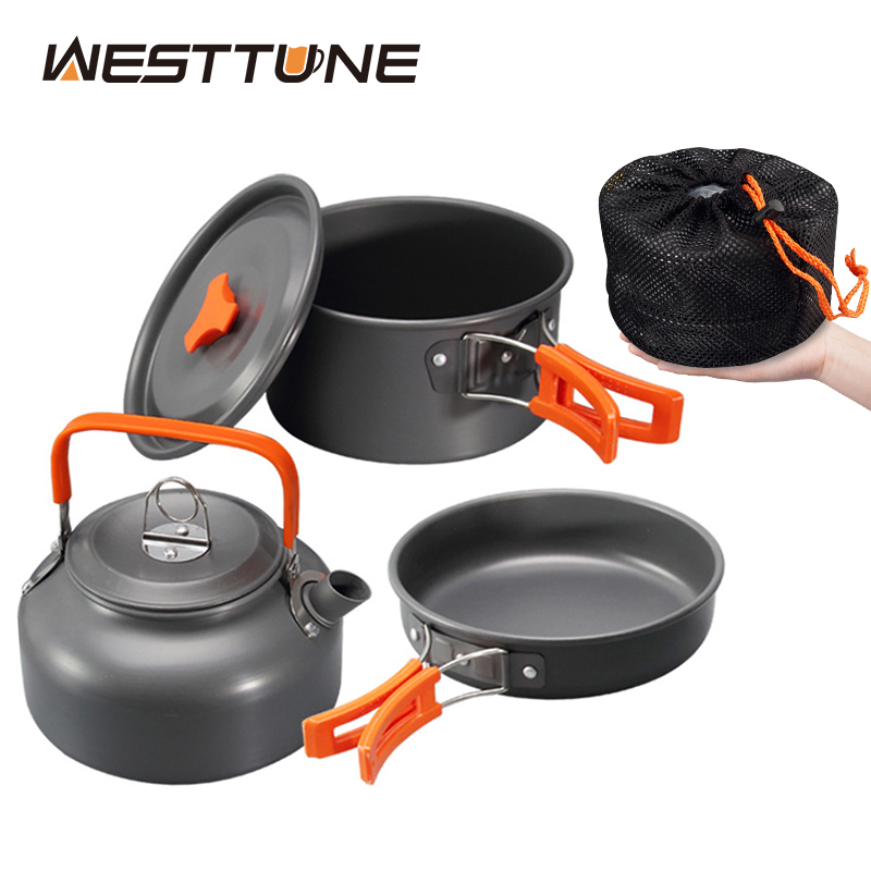 Camping Cooking Utensil Set - WESTTUNE Camping Cookware Kit Aluminum Outdoor