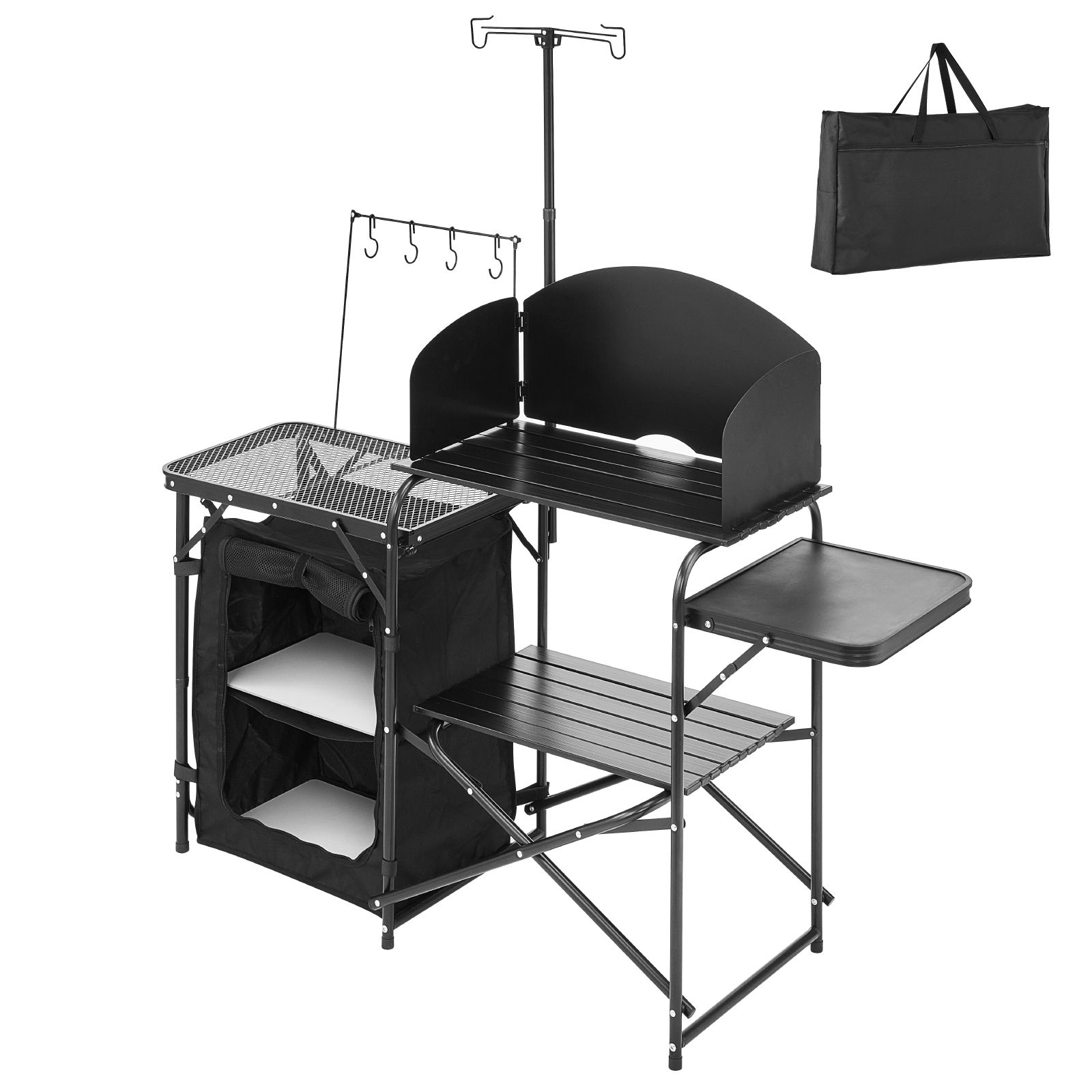 Camping Cooking Cupboard - Camping Kitchen Table, Outdoor Camp Cooking