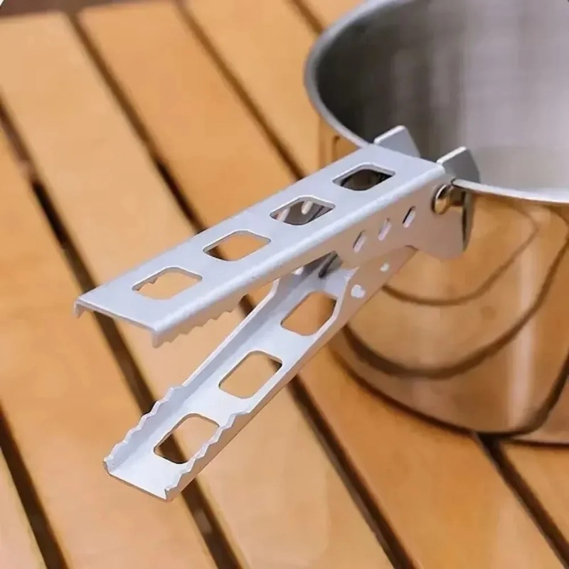 Camping Cooking Utensil Holder - Outdoor Aluminium Anti-hot Alloy Clip Bowl