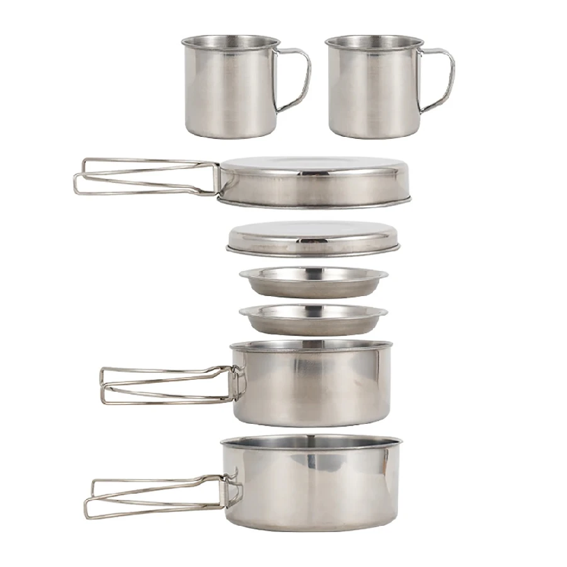 8pcs/Set Camping Cookware Mess - Camping Cooking Utensil Set recension och pris