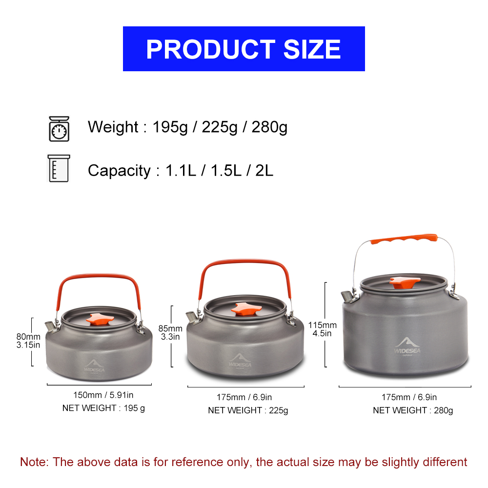 Widesea 1.1L 2L1.5L Camping Wa - Camping Cooking System recension och pris