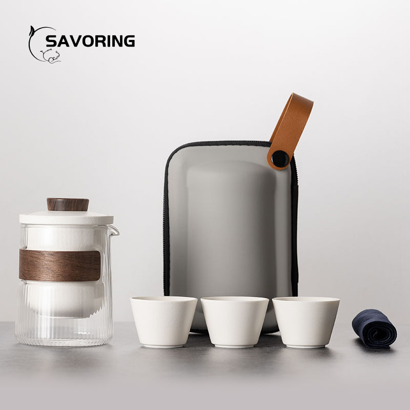 Simple Chinese Ceramic Tea Set - Camping Cooking Utensil Set recension och pris