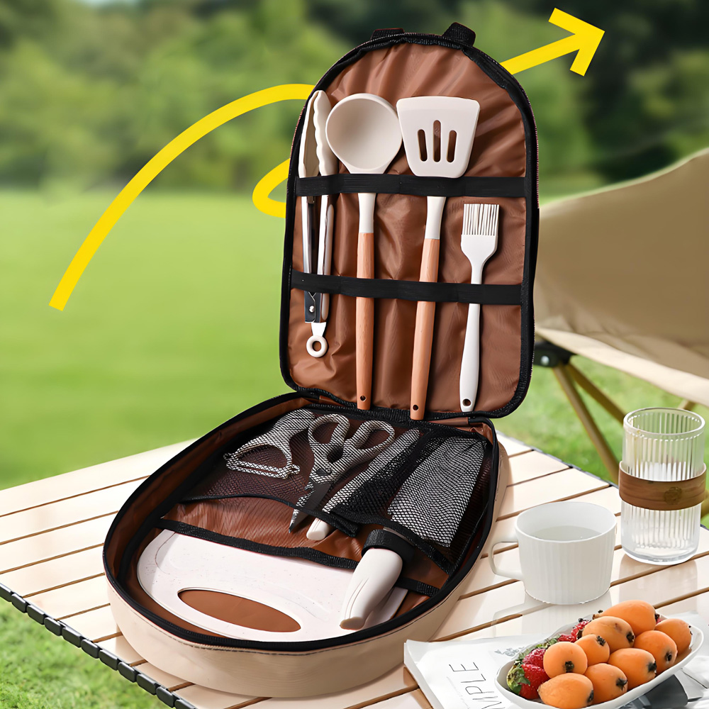 10Pcs Portable Camping Cooking - Camping Cooking And Dining Set recension och pris