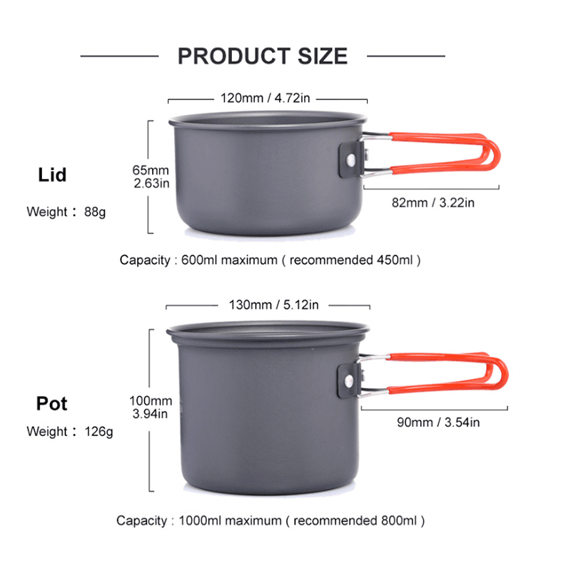 Widesea Camping Cooking Utensi - Camping Cooking And Dining Set recension och pris