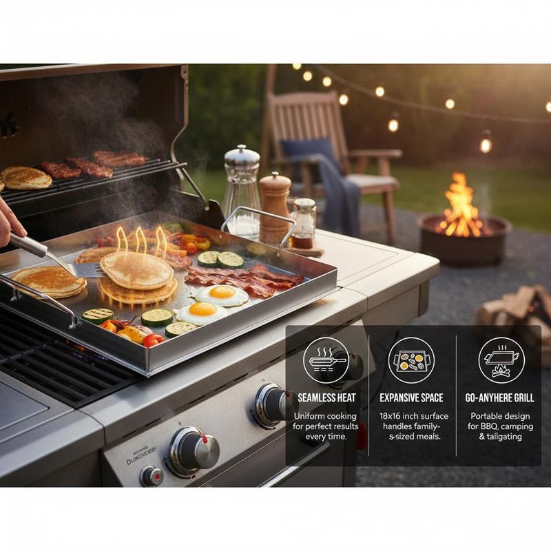 Universal Flat Top Griddle 18x - Camping Cooking Range recension och pris