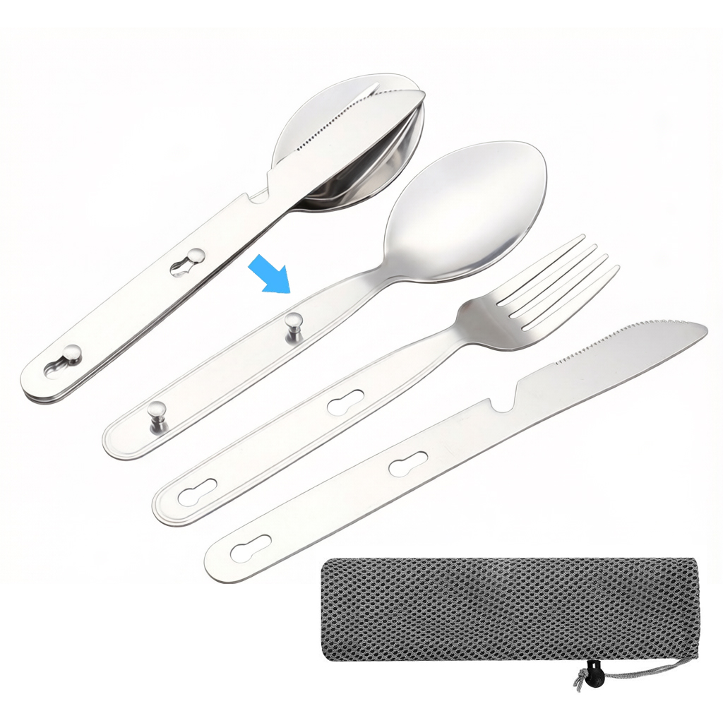 3pcs/set Folding Spoon Fork Kn - Camping Cooking Utensil Set recension och pris
