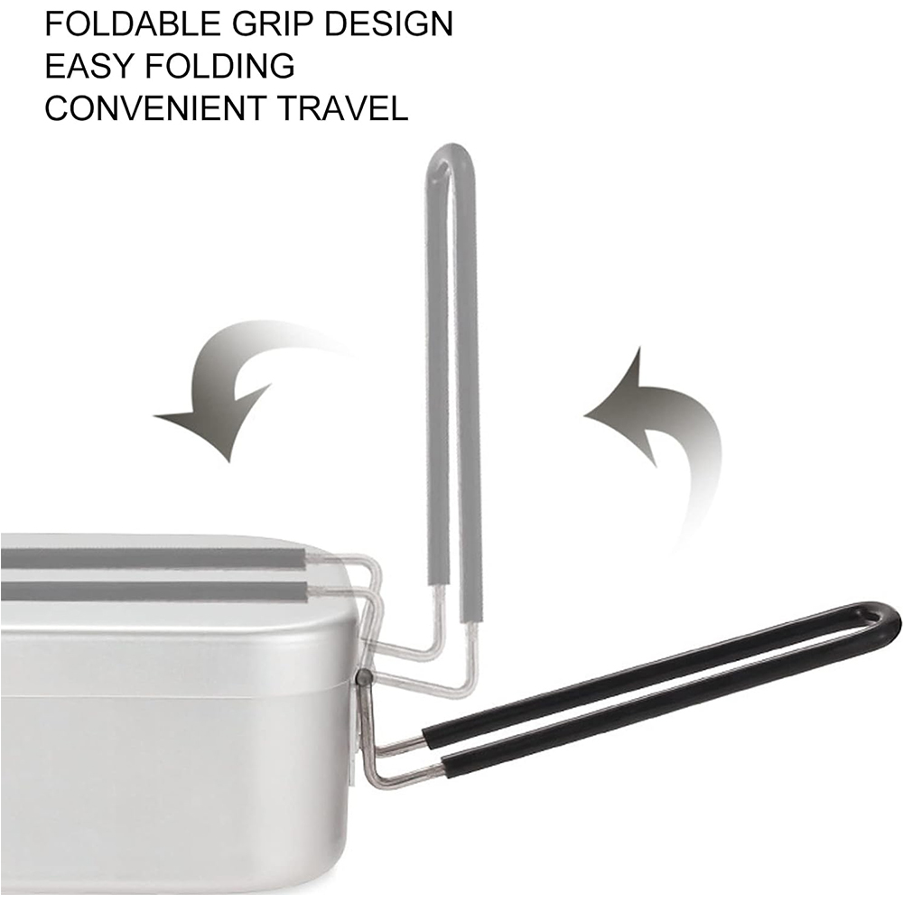 800ML Aluminum Lunch Boxes Out - Camping Cooking Tool Set recension och pris