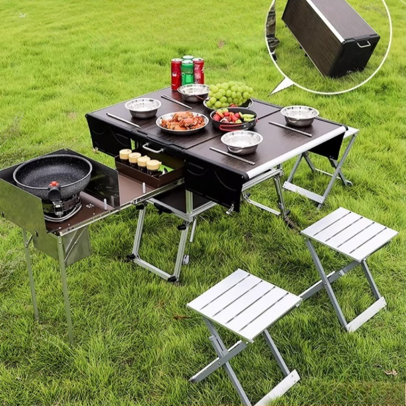 Outdoor Mobile Kitchen Portabl - Camping Cooking Equipment Electric recension och pris