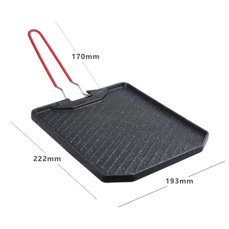 Portable Non‑Stick Grill Pan O - Camping Cooking Cupboard recension och pris