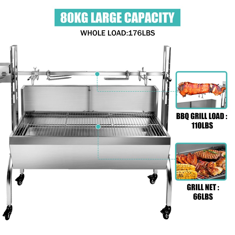 2-in-1 Barbecue Grill Roaster  - Camping Cooking Equipment Electric recension och pris