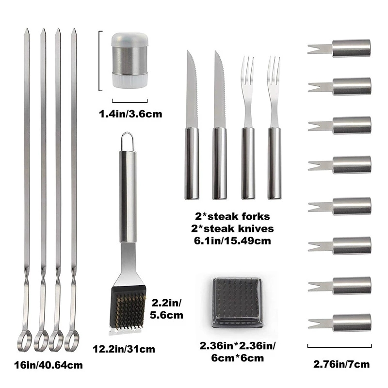 BBQ Tools Set Barbecue Grillin - Camping Cooking And Dining Set recension och pris
