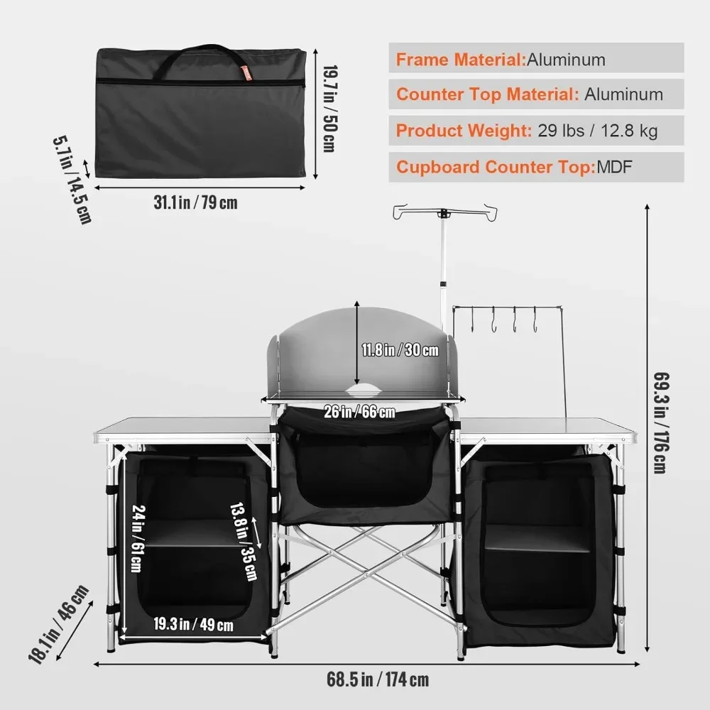 A Camping Kitchen Table, Foldi - Camping Cooking Cupboard recension och pris