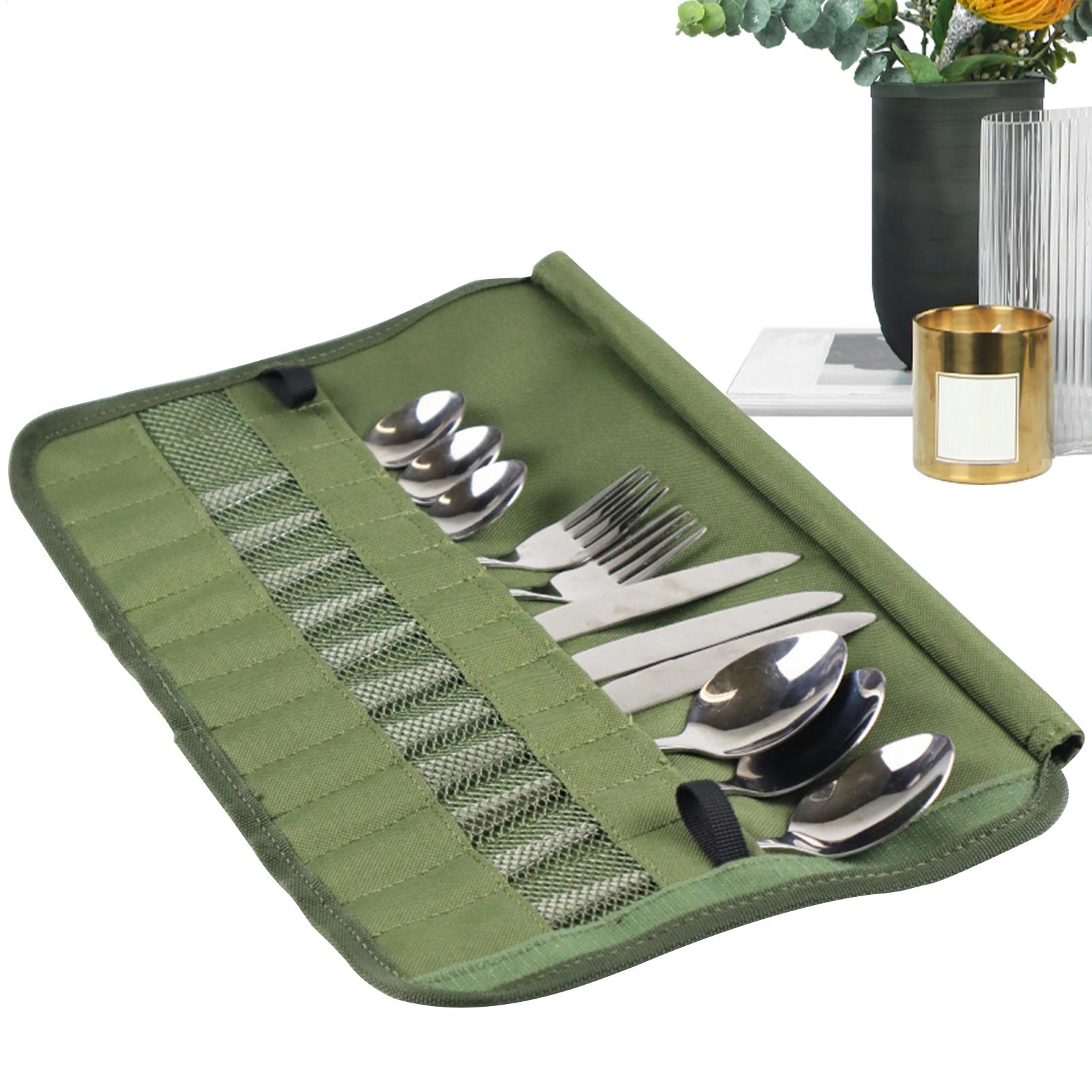 Camping Tableware Roll Bag Cam - Camping Cooking Utensil Holder recension och pris
