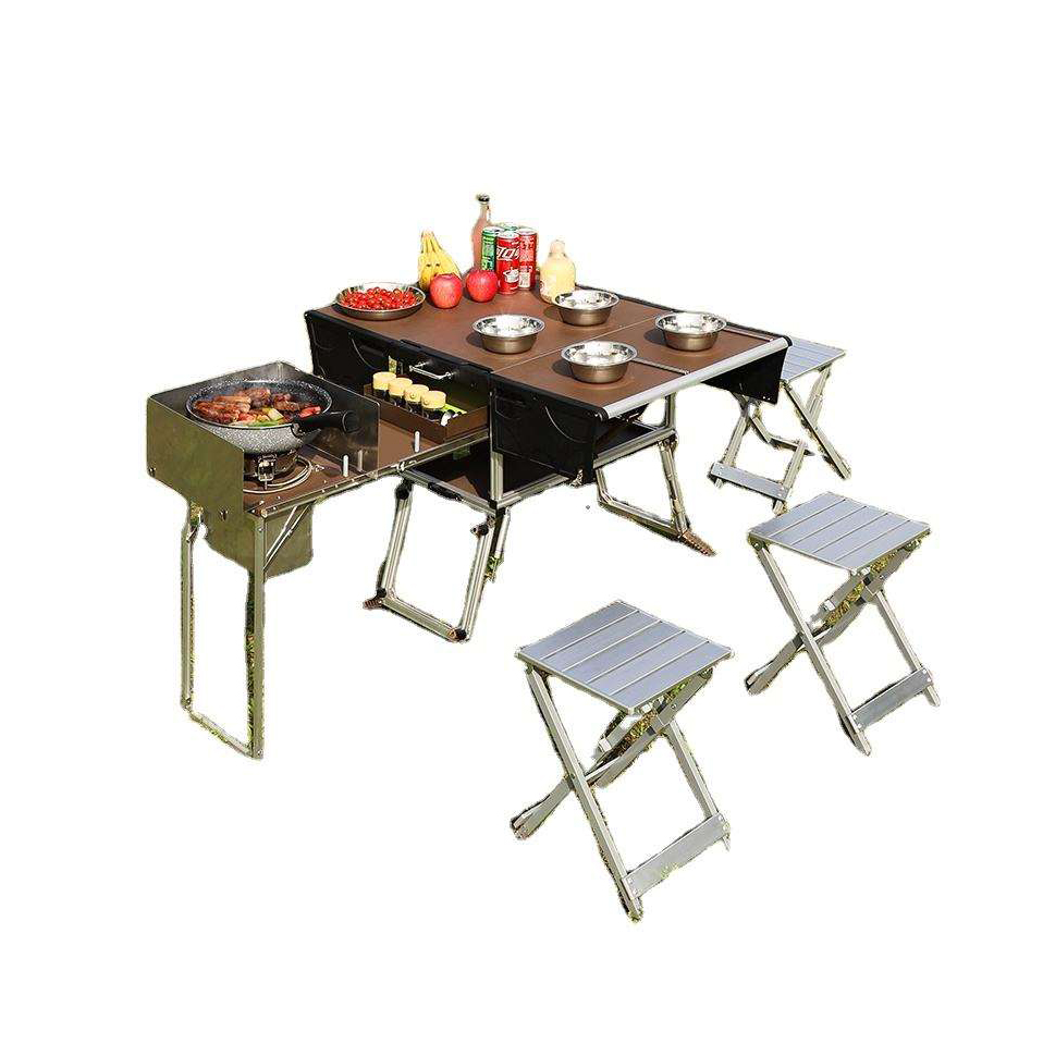 Portable Outdoor Folding Food  - Camping Cooking And Dining Set recension och pris