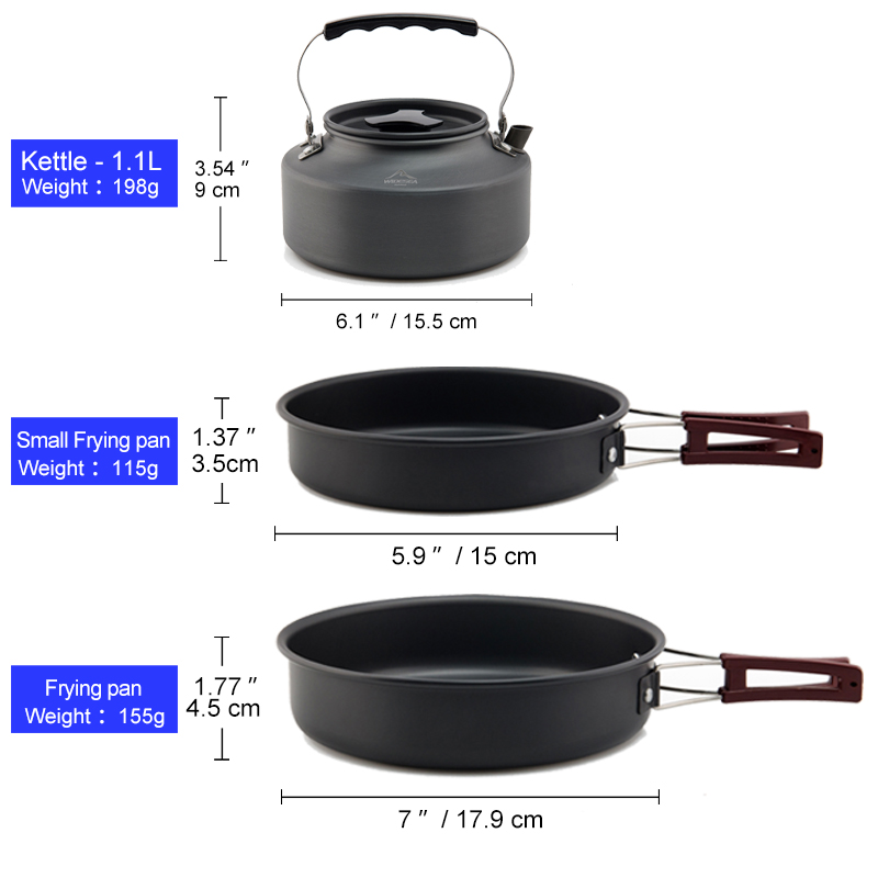 Widesea Camping Cookware Set O - Camping Cooking And Dining Set recension och pris