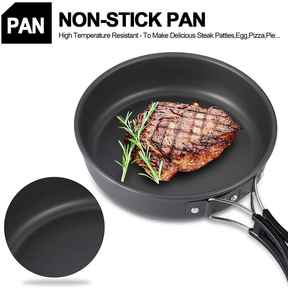 Outdoor Camping Cookware Set M - Camping Cooking Utensil Set recension och pris